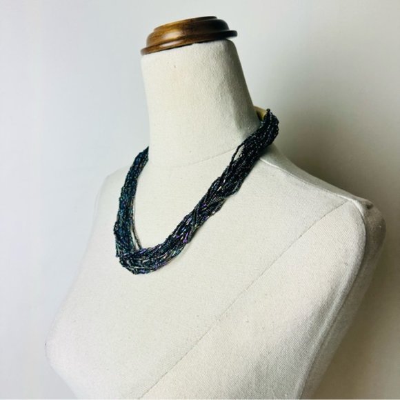 Vintage Multi Colour Multi Strands Gorgeous Necklace - Picture 5 of 9